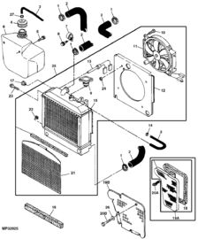 Máy xúc Plate và Bar trao đổi nhiệt nhôm Oil Cooler Với Fan