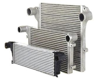 Nhôm Brazed vây ống trao đổi nhiệt Air Cooler Đối với máy móc thiết bị xây dựng