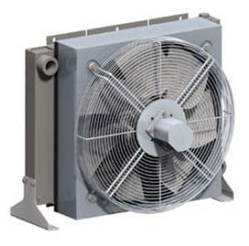 Trọng lượng nhẹ nhôm thủy lực Dầu Cooler Với Fan, làm mát dầu nhôm
