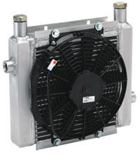 Tấm Fin nhôm Air Oil Cooler, Dầu thủy trao đổi nhiệt DC12V / DC24V