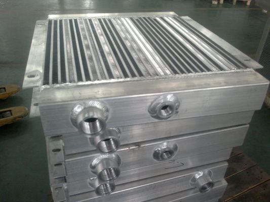 Nhôm brazed tấm Và Fin trao đổi nhiệt, vít máy nén khí lạnh dầu