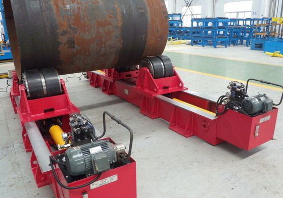 4 bánh xe bình thường hàn lăn 40 tấn xi lanh thủy lực điều chỉnh tâm bánh xe đến Trung tâm cách