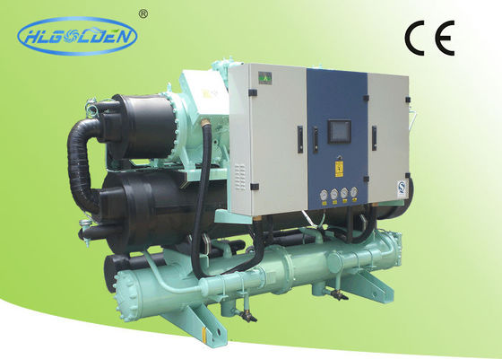 28kw phục hồi nhiệt Nước làm mát bằng vít Chiller Shell Và Loại ống
